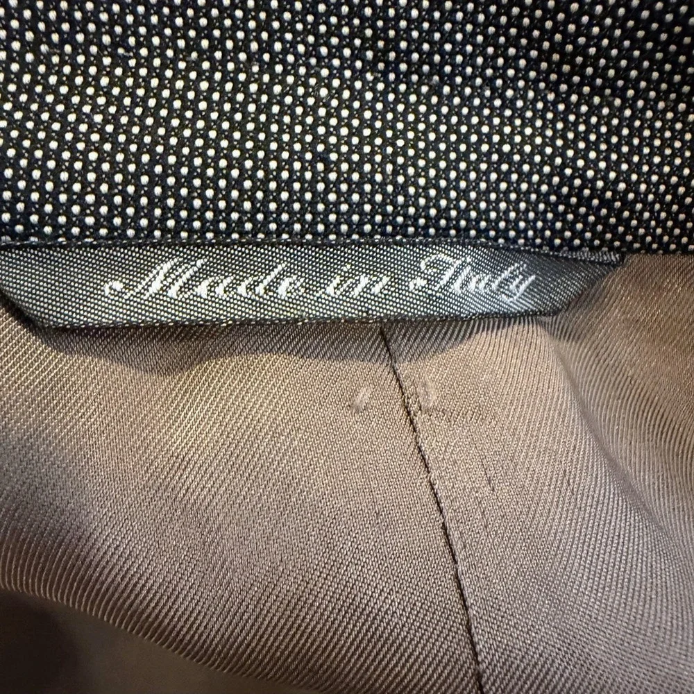 Canali Blazer 42L Gray 100% Virgin Wool Woolmark Sport Coat Made In Italy Cupro